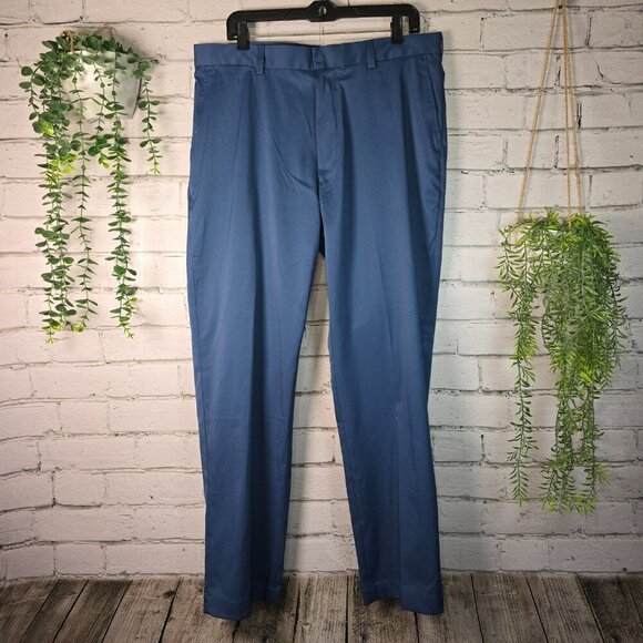 BROOKS BROTHERS CLARK FIT CHINO PANTS COBALT BLUE SIZE 36 X 30 MENS NWOT - Picture 1 of 7